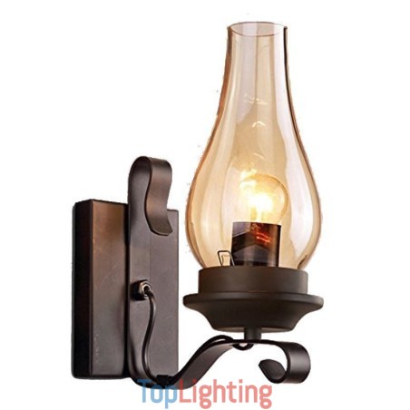 Vintage Wrought Iron Wall Lamp Single Light Sconce Lighting Vintage Wrought Iron Wall Lamp Single Light Sconce Lighting