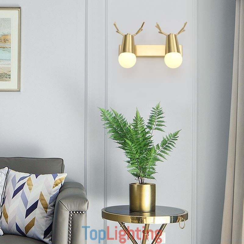 Nordic Brass Wall Lamp Mirror Front Light