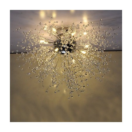 Modern Firework Globe AcrChrome Metal Flush Mount GDNS Modern Firework Globe AcrChrome Metal Flush Mount GDNS