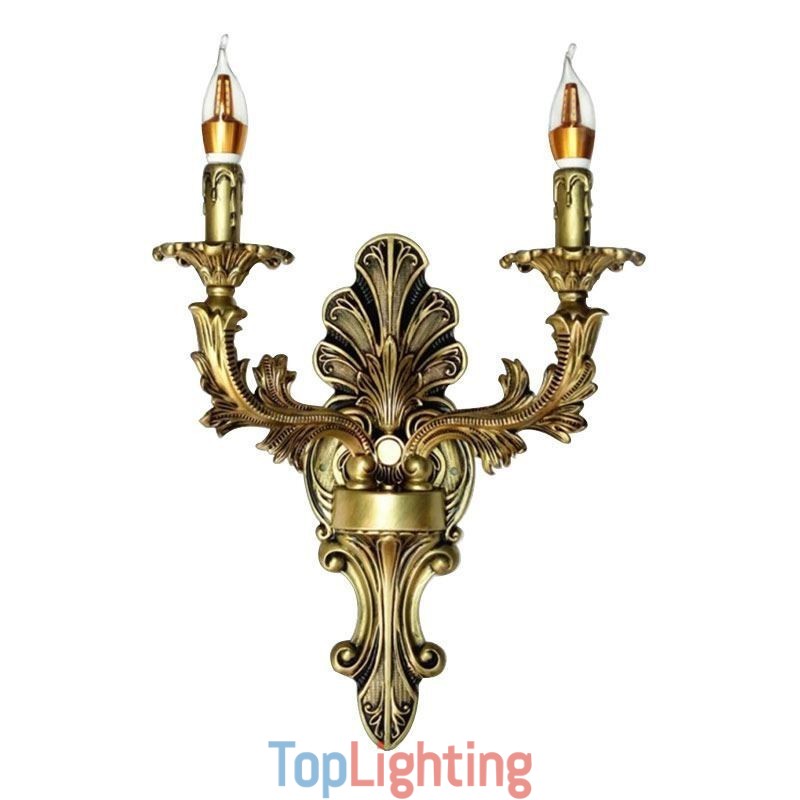 European Retro Wall Lamp Creative Double Home Lighting Wall Sconce Bedside Lighting