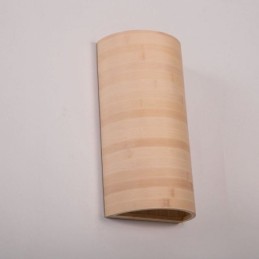 Japanese Bamboo Wall Light Simple Semicircle Wall Sconce Bedside Lighting