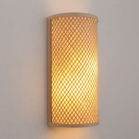 Semi cylindrical Bamboo Wall Light Creative Bedside Wall Sconce Stairs Rural Lighting Semi cylindrical Bamboo Wall Light Creative Bedside Wall Sconce Stairs Rural Lighting