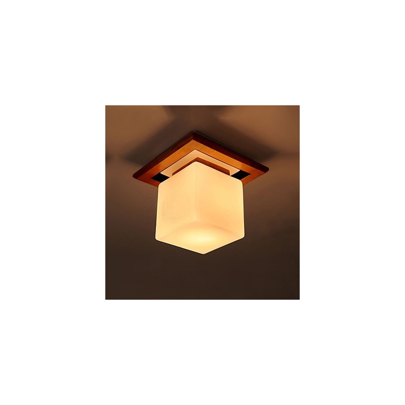 Flush Mount Mini Style Modern Contemporary Wood