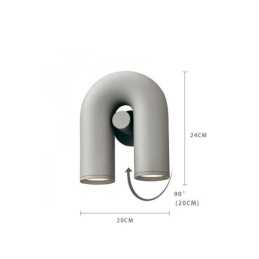Wall Sconce U Shape Minimalist Creative Wall Light 90° Rotating Lampshade