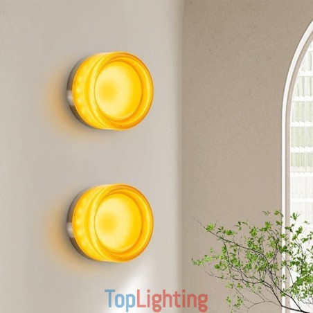 Wall Light Modern Minimalist Acrylic Single Head Round Wrought Iron Small Wall Sconce Wall Light Modern Minimalist Acrylic Single Head Round Wrought Iron Small Wall Sconce
