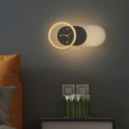 Wall Lamp Modern Minimalist Acrylic Wrought Iron Clock Wall Light