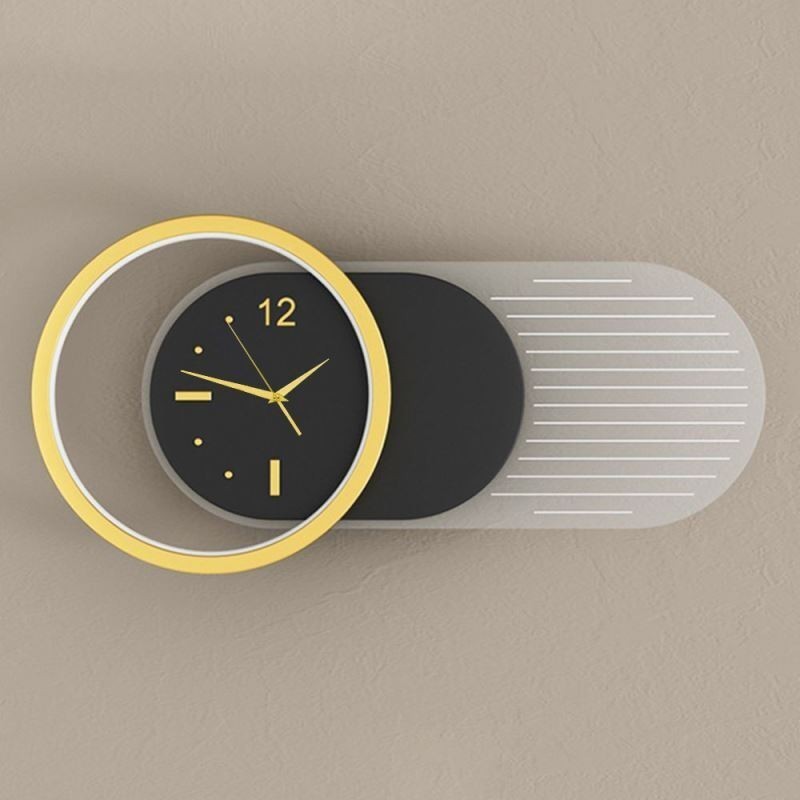 Wall Lamp Modern Minimalist Acrylic Wrought Iron Clock Wall Light