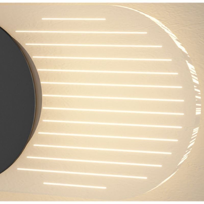 Wall Lamp Modern Minimalist Acrylic Wrought Iron Clock Wall Light