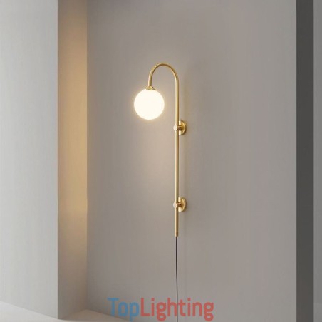 Modern Wall Sconce Brushed Gold Wall Light Modern Wall Sconce Brushed Gold Wall Light