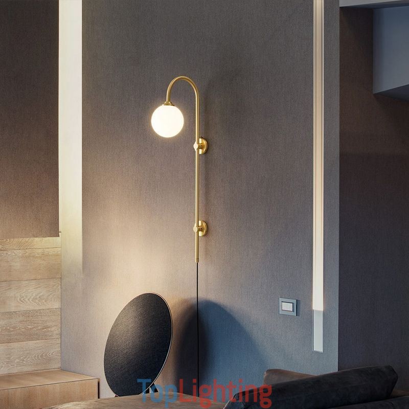 Modern Wall Sconce Brushed Gold Wall Light