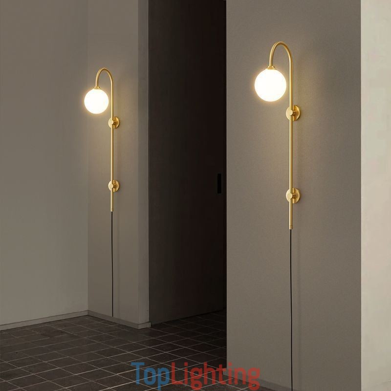 Modern Wall Sconce Brushed Gold Wall Light