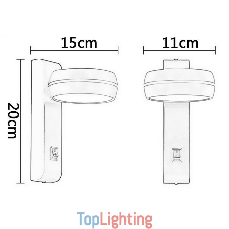 Swivel Wall Lamp Modern Minimalist Sconce Light
