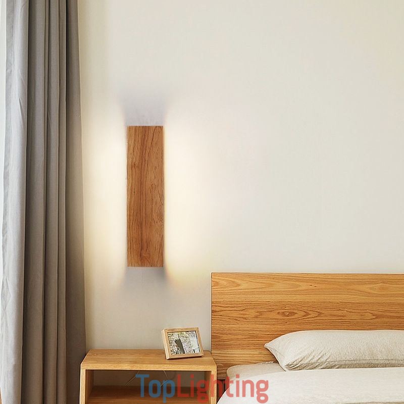 Modern Wall Wood Sconce Entrance Aisle Lights Nordic Bedside Wall Light