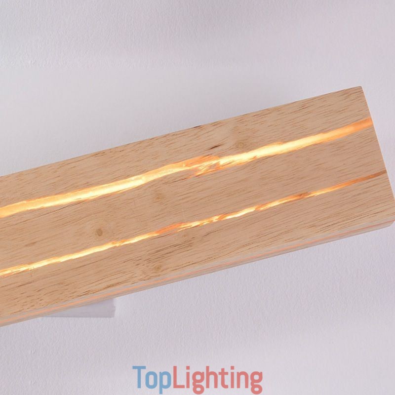 Modern Wood Wall Lamp Entrance Aisle Lights Nordic Bedside Wall Light