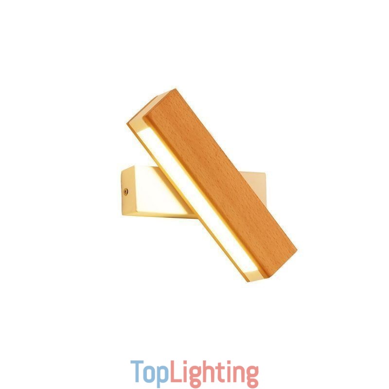 Europe Solid Wood Wall Lamp Bedside Wall Lighting Modern Simplicity Lamps
