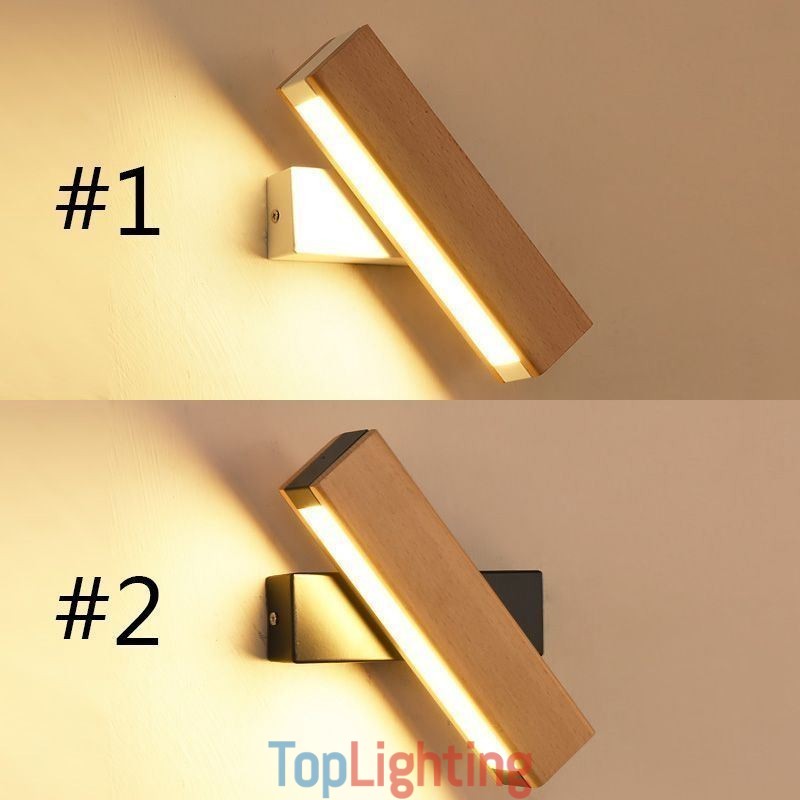 Europe Solid Wood Wall Lamp Bedside Wall Lighting Modern Simplicity Lamps