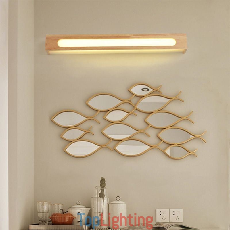 Modern Wall Wood Lamp Entrance Aisle Lights Nordic Bedside Wall Light
