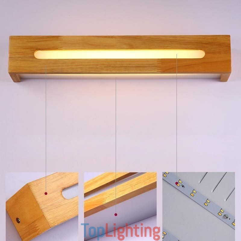 Modern Wall Wood Lamp Entrance Aisle Lights Nordic Bedside Wall Light