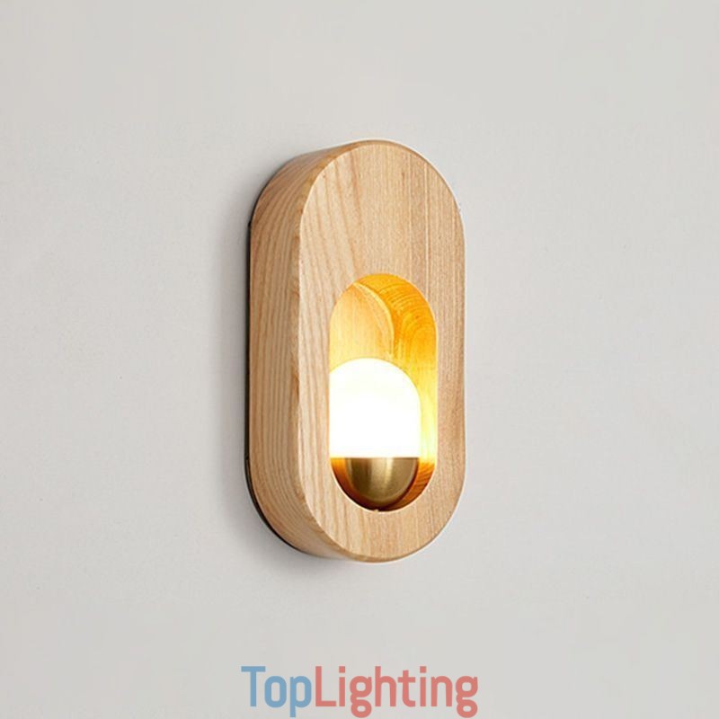 Japanese Decoration Wall Light Wood Wall Lamp Entrance Aisle