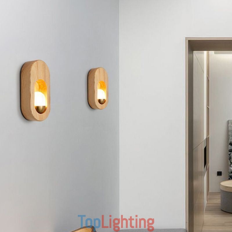 Japanese Decoration Wall Light Wood Wall Lamp Entrance Aisle
