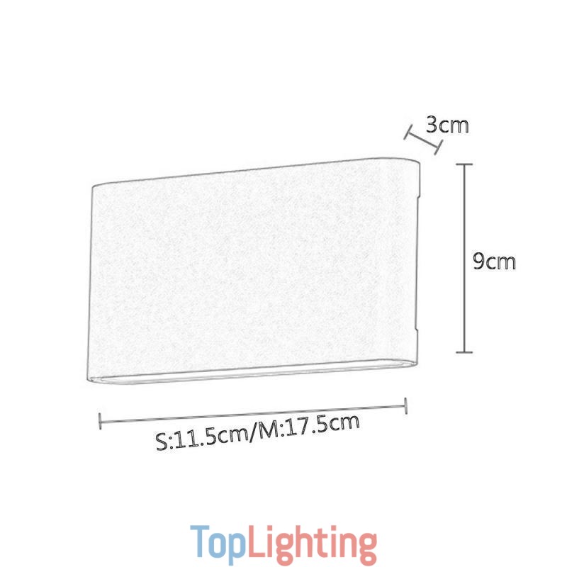 Wall Lamp Waterproof Modern Simple Aluminum Indoor Art Wall Light