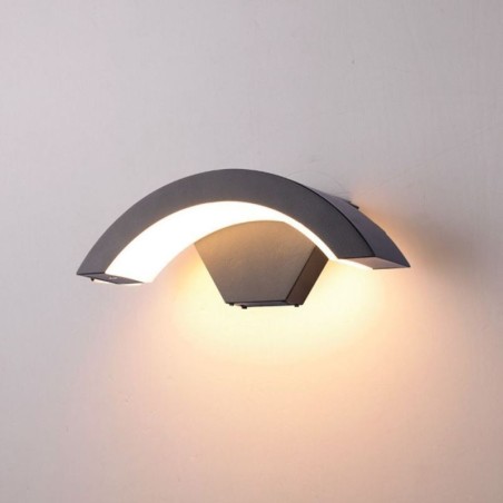 Minimalist Aluminum Lamp Garden Waterproof Crescent Wall Light Minimalist Aluminum Lamp Garden Waterproof Crescent Wall Light