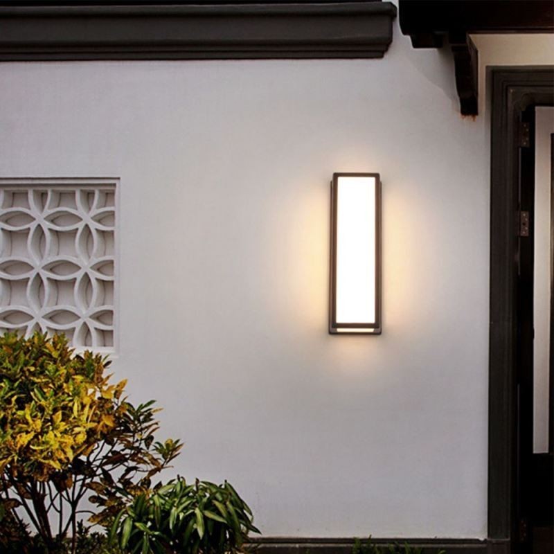 Rectangular Wall Light Modern Waterproof Villa Porch Wall Lamp