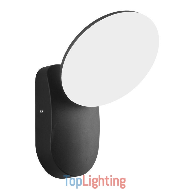 Modern Minimalist Aluminum Lamp Garden Waterproof Crescent Wall Light