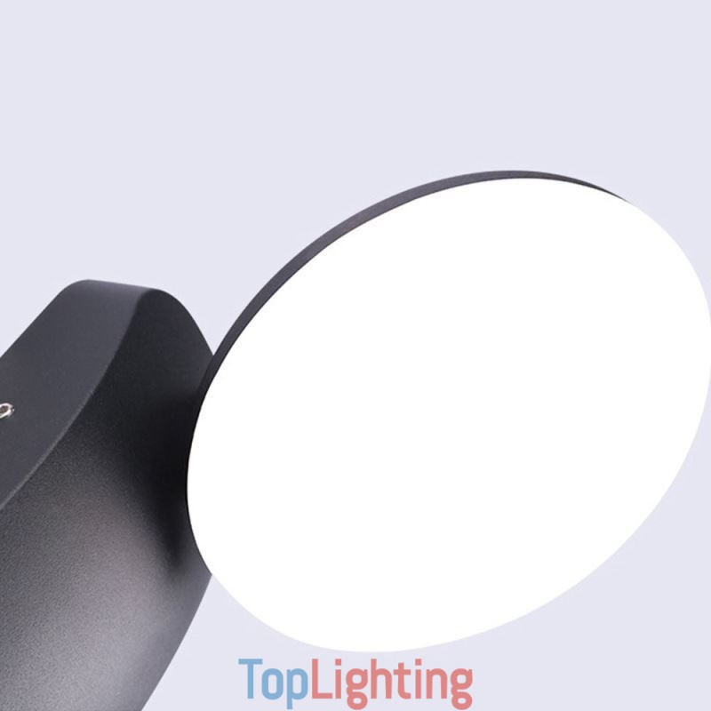 Modern Minimalist Aluminum Lamp Garden Waterproof Crescent Wall Light