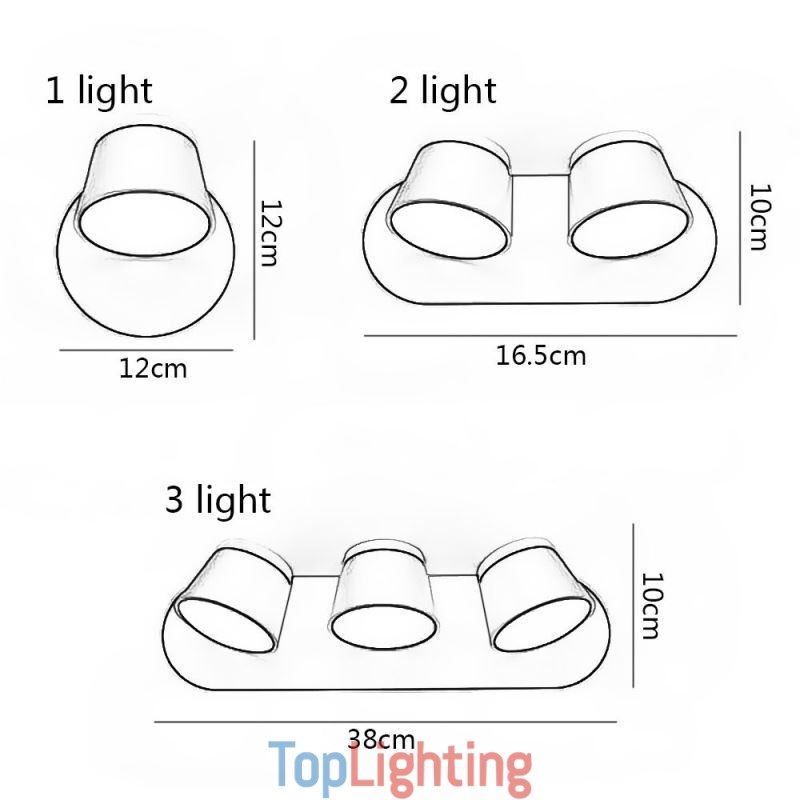 Modern Wall Light Rotatable Wall Lamp Aluminum