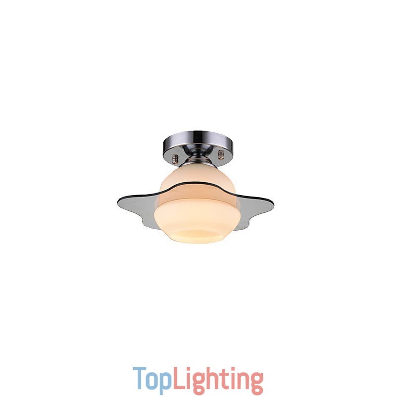 Modern Ceiling Light Flush Mount 1 Light Contemporary Metal
