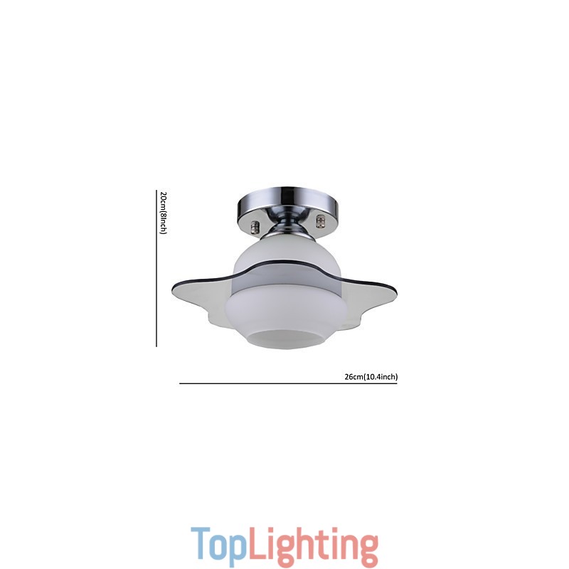 Modern Ceiling Light Flush Mount 1 Light Contemporary Metal
