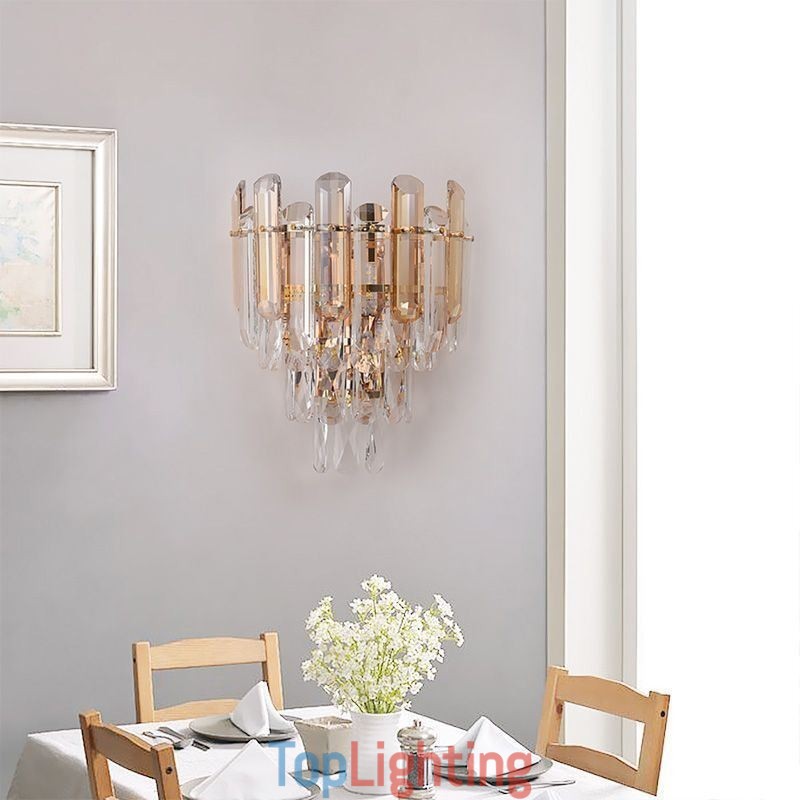European Wall Sconces Crystal Wall Lights Bathroom