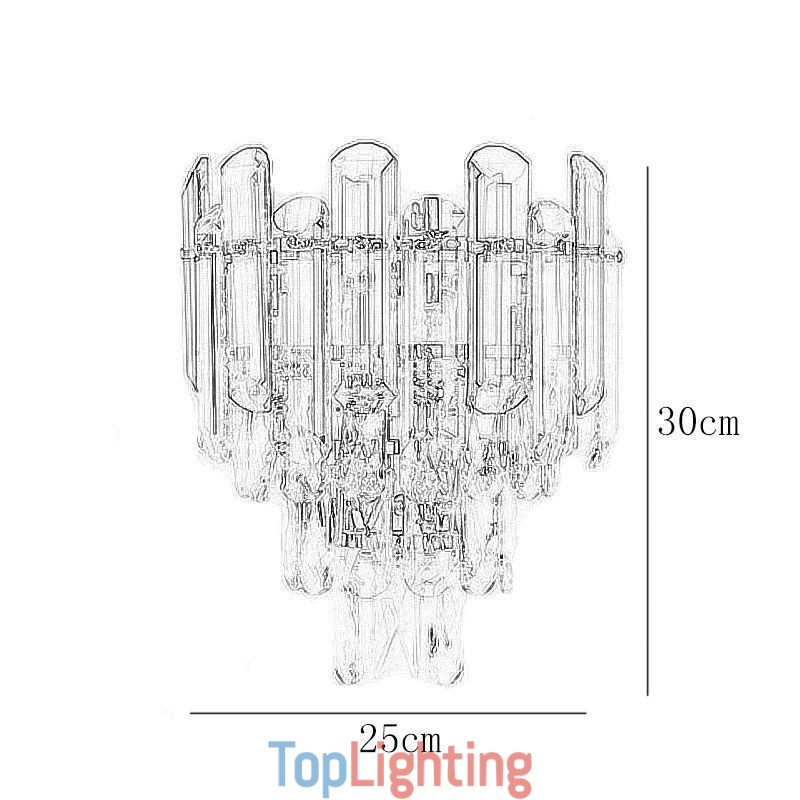 European Wall Sconces Crystal Wall Lights Bathroom