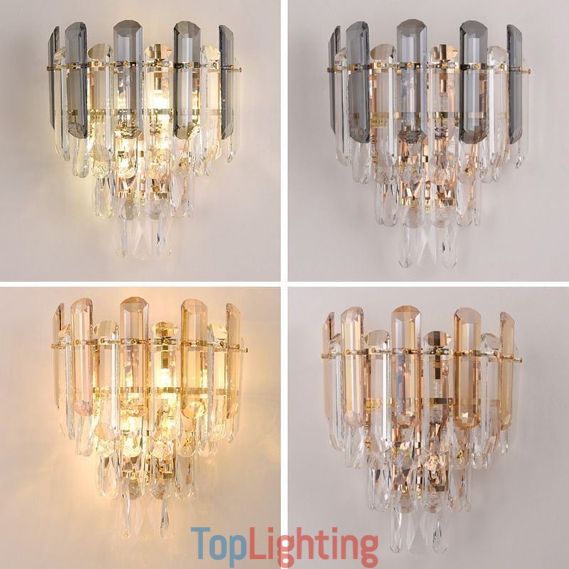 European Wall Sconces Crystal Wall Lights Bathroom