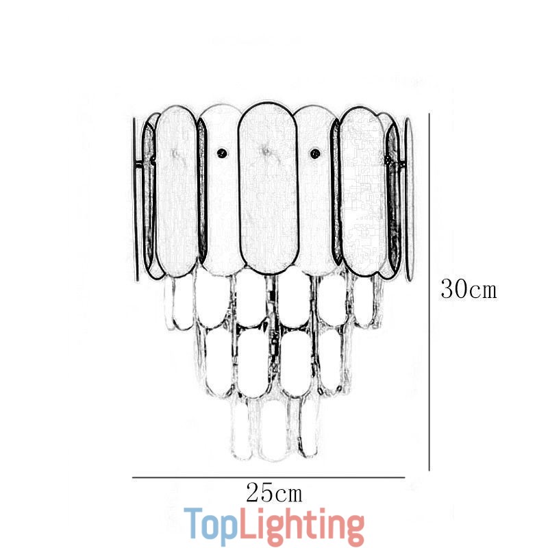 Modern Crystal Wall Sconce Wall Lamp Fixtures Bedside