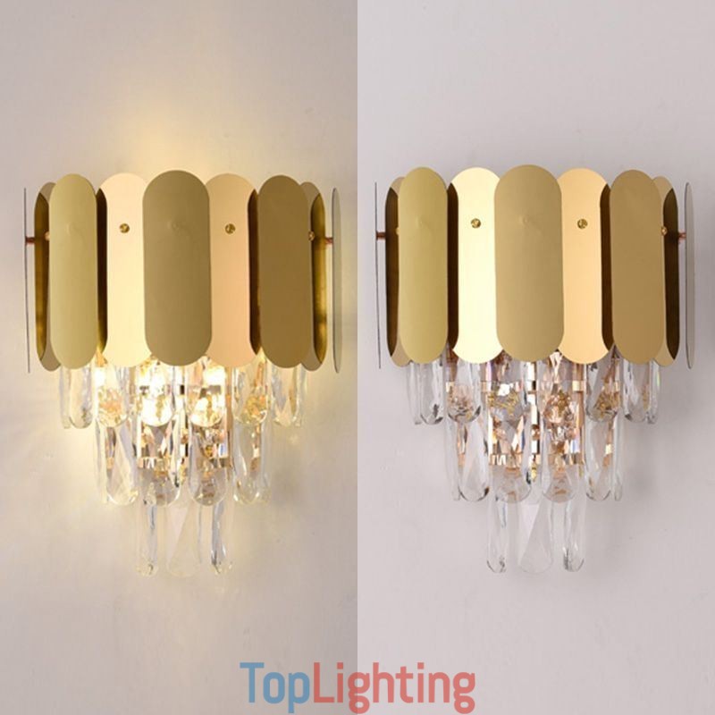 Modern Crystal Wall Sconce Wall Lamp Fixtures Bedside