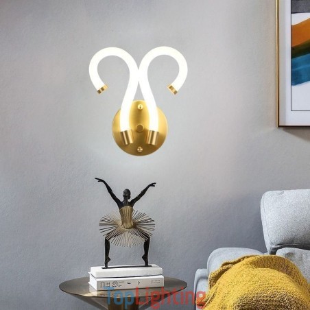 Modern Wall Light Creativity Sconce Wall Lamp Copper Sheep Horn 2 Lights Modern Wall Light Creativity Sconce Wall Lamp Copper Sheep Horn 2 Lights