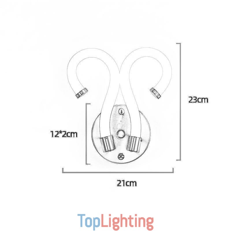 Modern Wall Light Creativity Sconce Wall Lamp Copper Sheep Horn 2 Lights