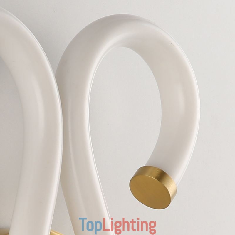 Modern Wall Light Creativity Sconce Wall Lamp Copper Sheep Horn 2 Lights
