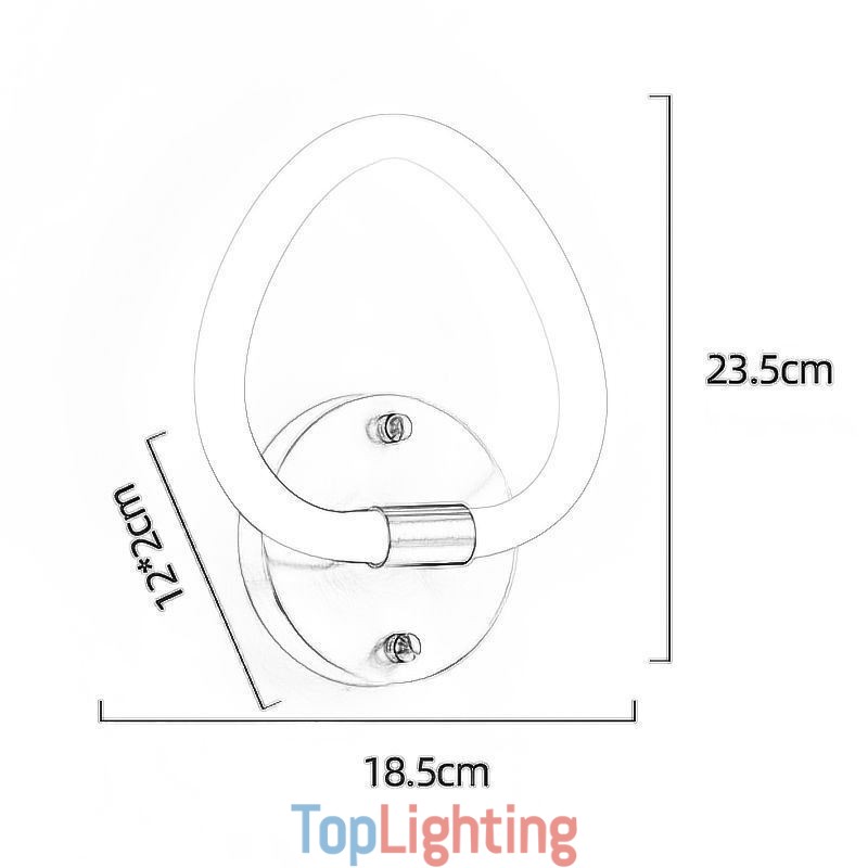 Modern Heart Shaped Indoor Wall Lights Sconce