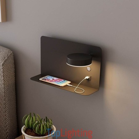 Wall Lamp Rotatable Sconce Light with USB Charging Port Wall Lamp Rotatable Sconce Light with USB Charging Port