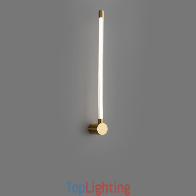 Brass Sconce Modern Acrylic Strip Wall Light
