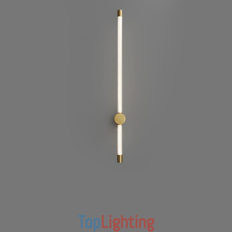 Brass Sconce Modern Acrylic Strip Wall Light
