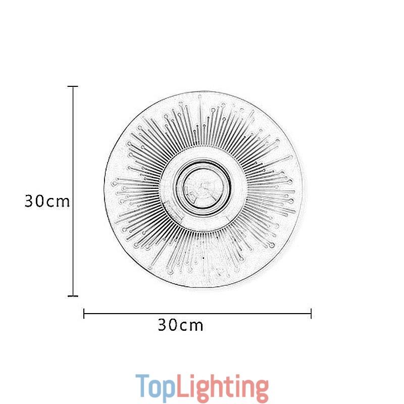Nordic Brass Wall Lamp Hollow out Round Shape Sconce Light