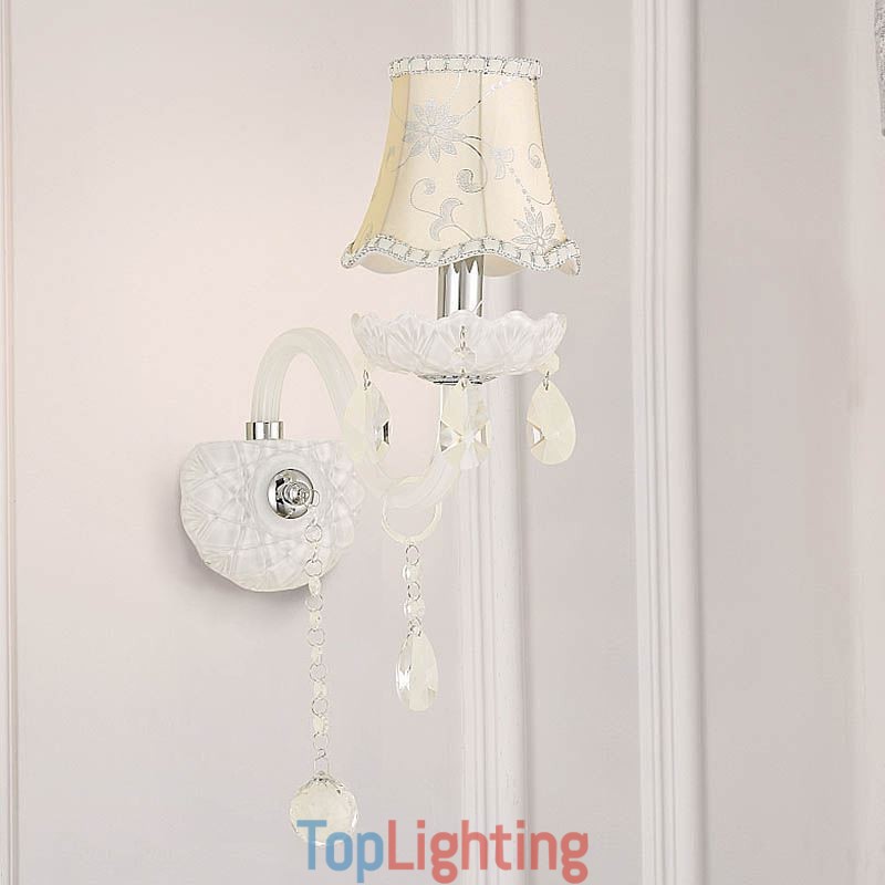 Classic European Style Crystal Sconce Elegant Wall Light