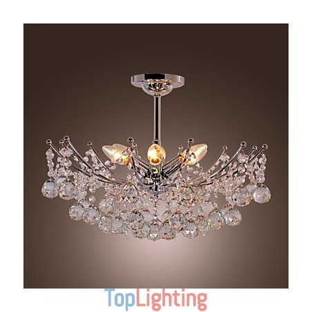 Luxuriant Crystal Chandelier with 6 Lights Pendant Chandelier Luxuriant Crystal Chandelier with 6 Lights Pendant Chandelier