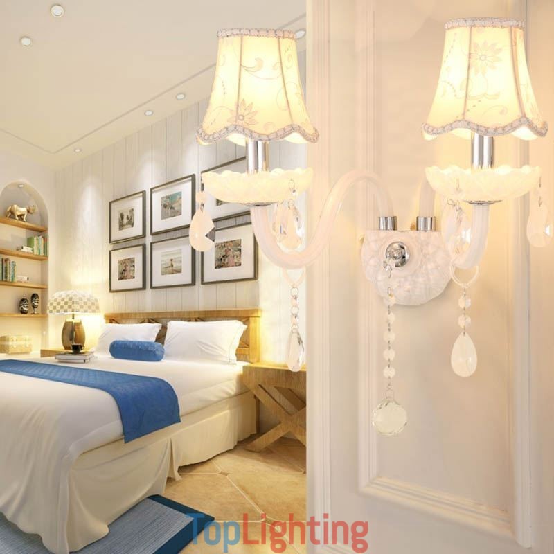 Classic European Style Crystal Sconce Elegant Wall Light