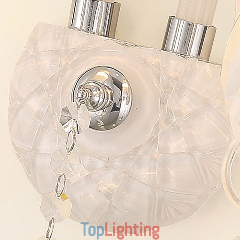 Classic European Style Crystal Sconce Elegant Wall Light