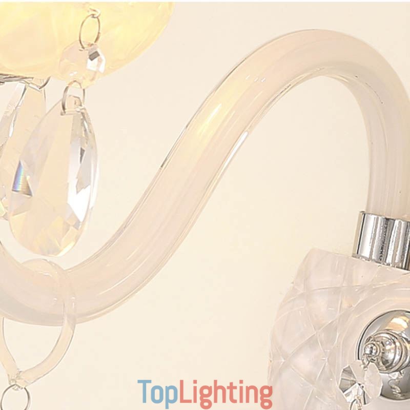 Classic European Style Crystal Sconce Elegant Wall Light